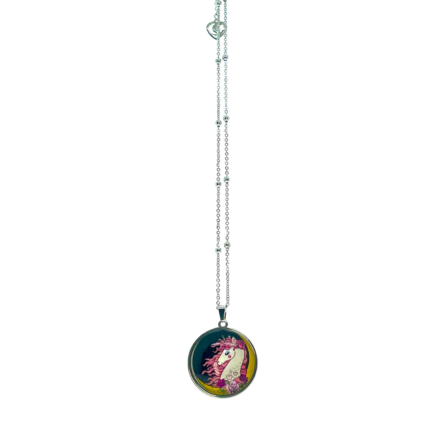 Antique Night Unicorn Necklace
