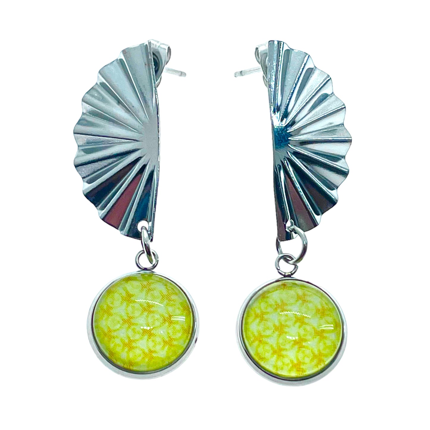 Lemon-drop Fan Earrings
