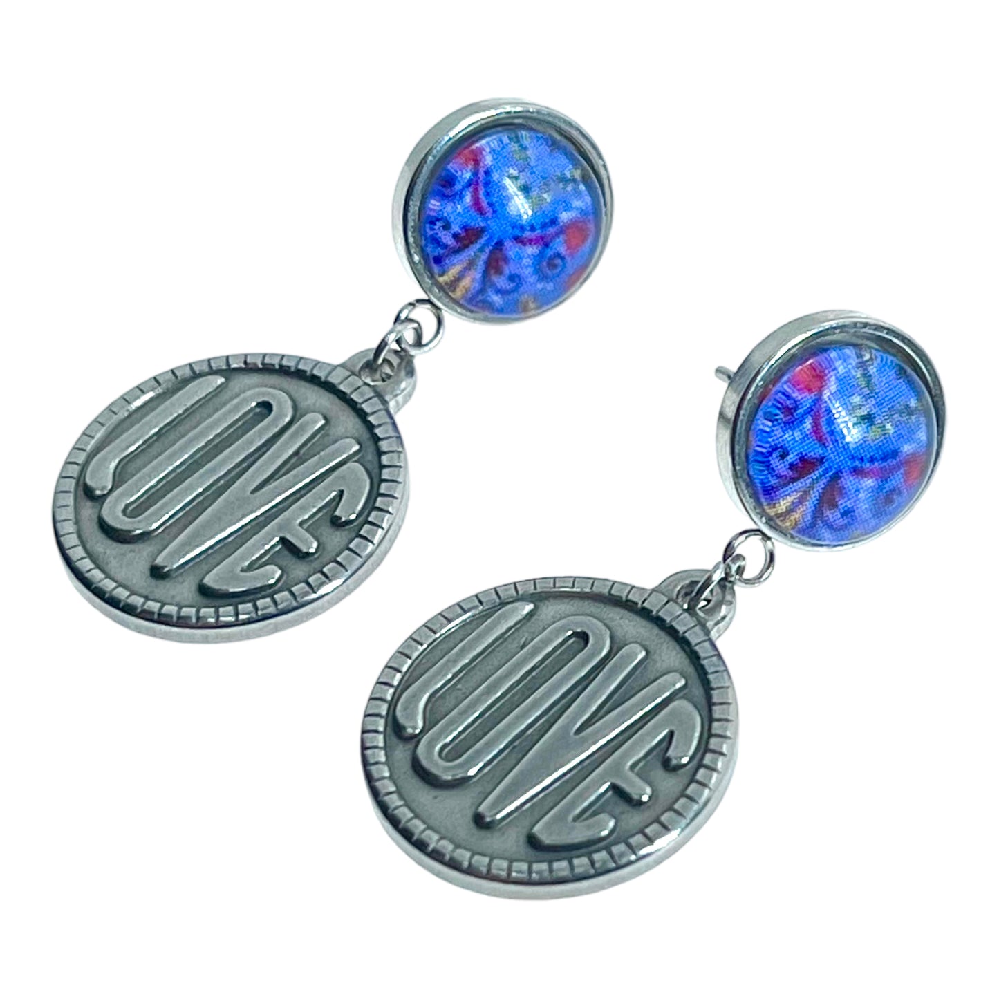 Lavender Blush Love Rocks Earrings