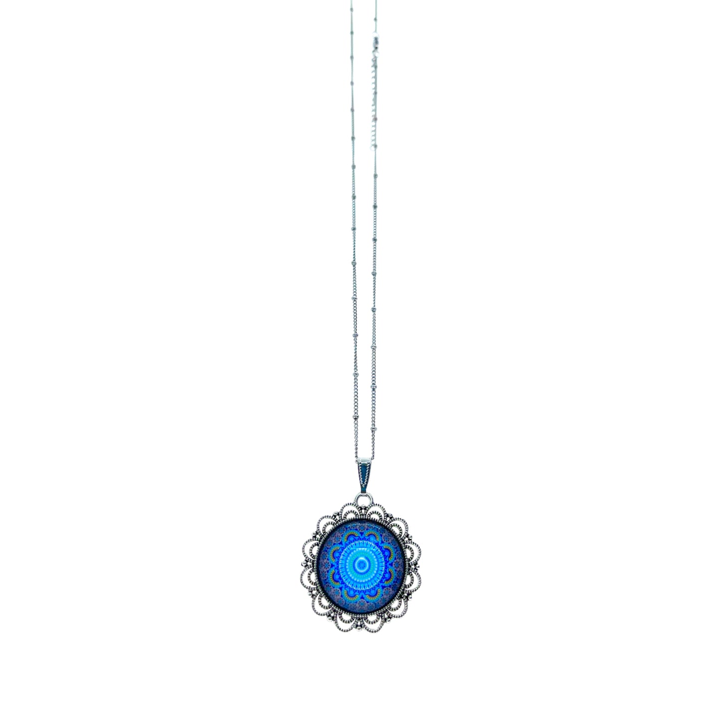 Mosaic Mandala Big Round Necklace