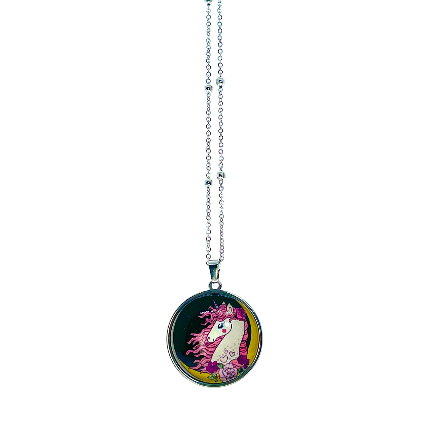 Antique Night Unicorn Necklace