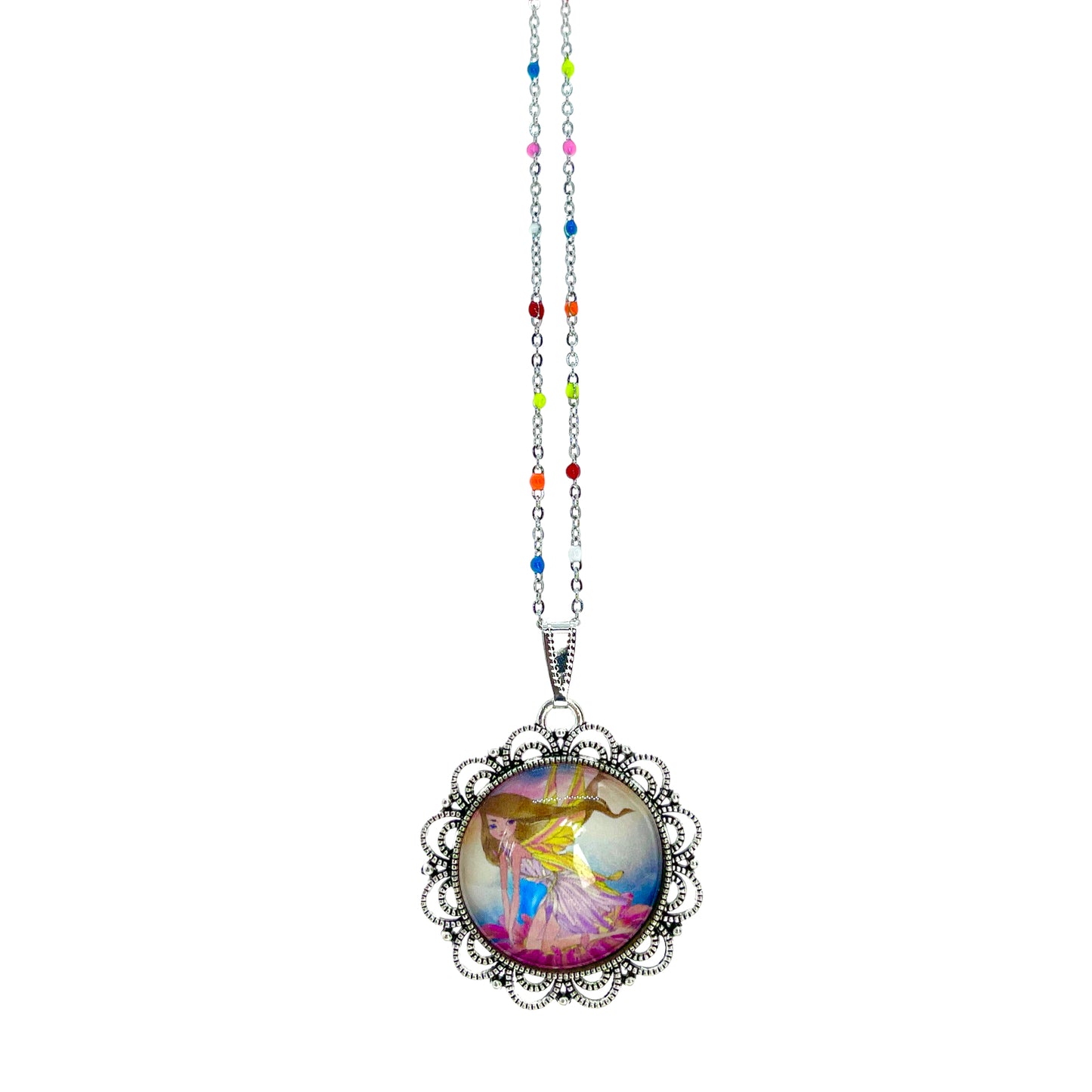 Fairy Fancy Rainbow Chain Necklace