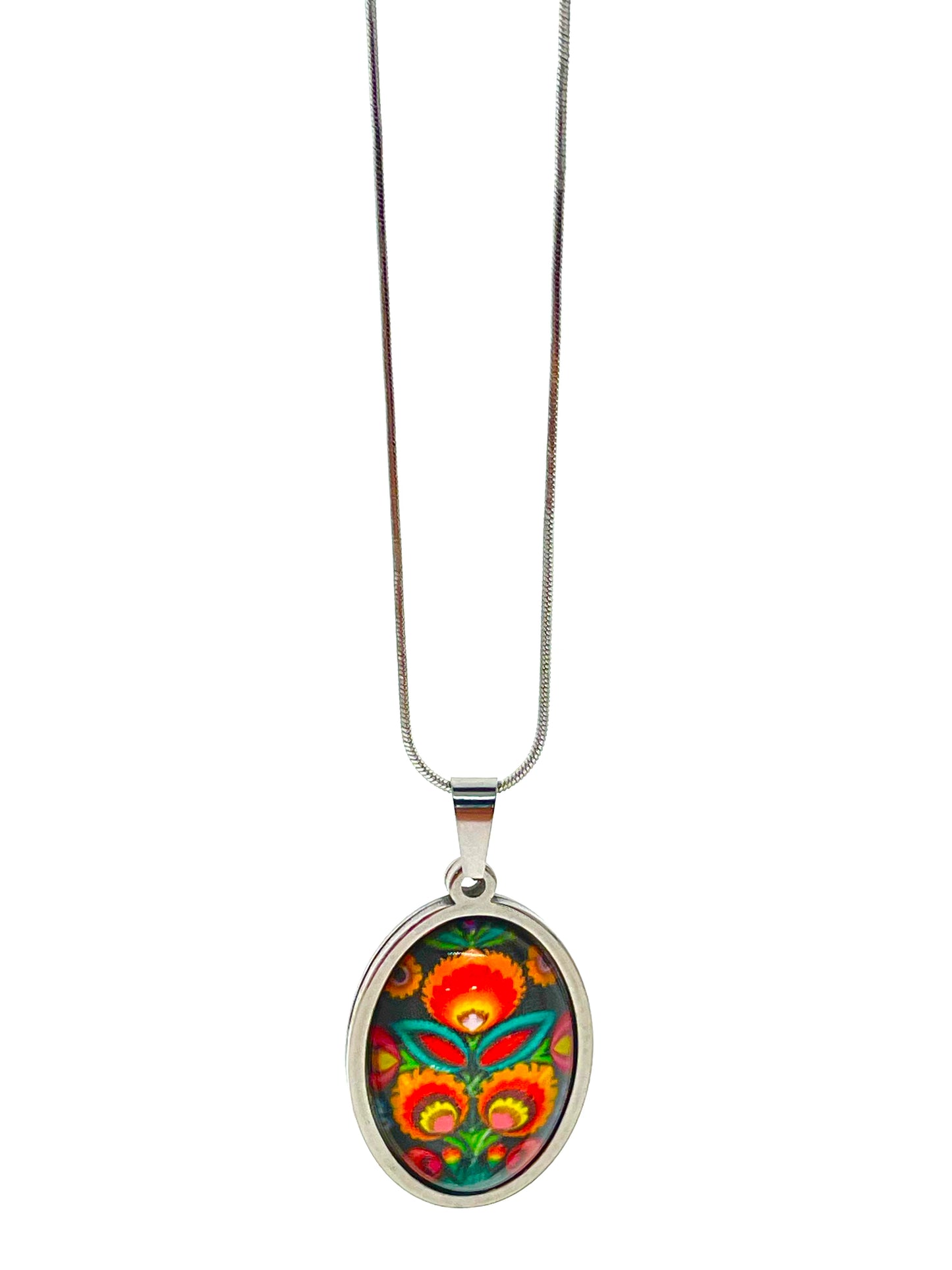 Polish Folk Flower Necklace