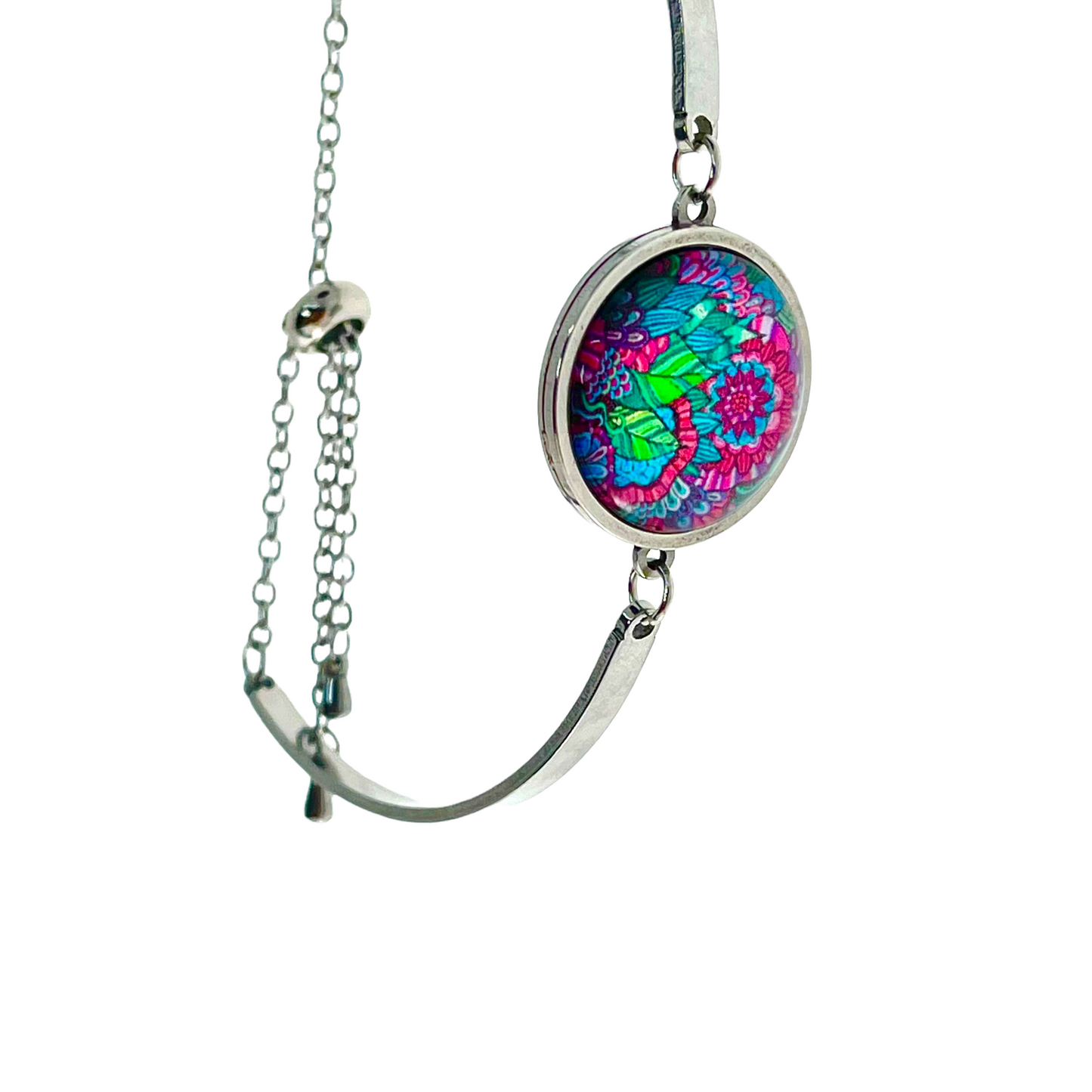Jewel Rainforest Slider Bead Bracelet