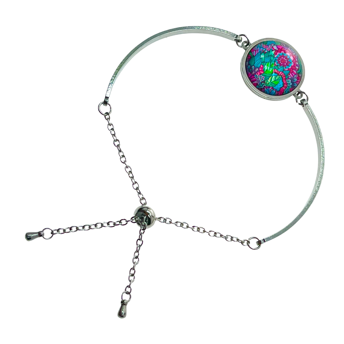 Jewel Rainforest Slider Bead Bracelet