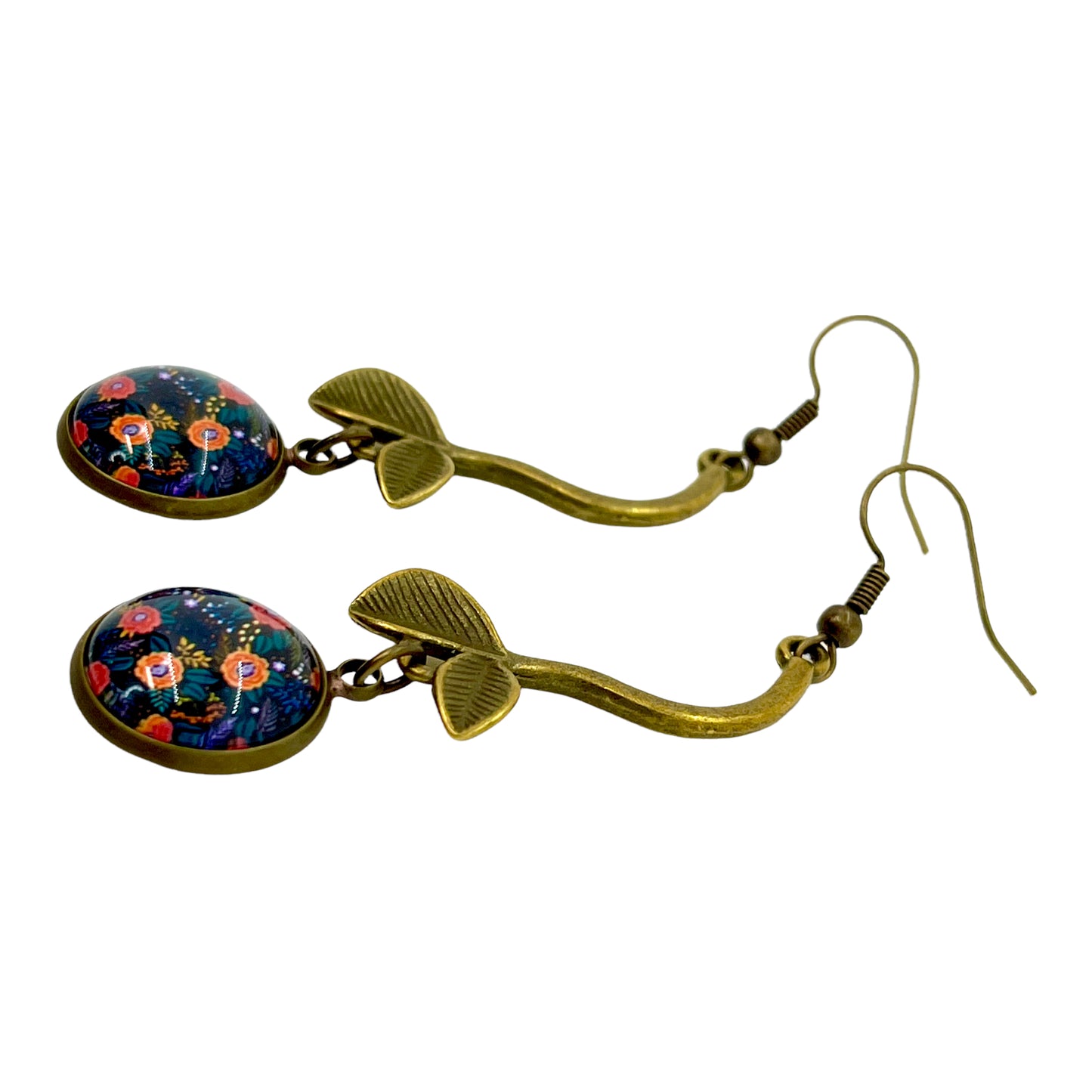 Black Cherry Dangle Earrings