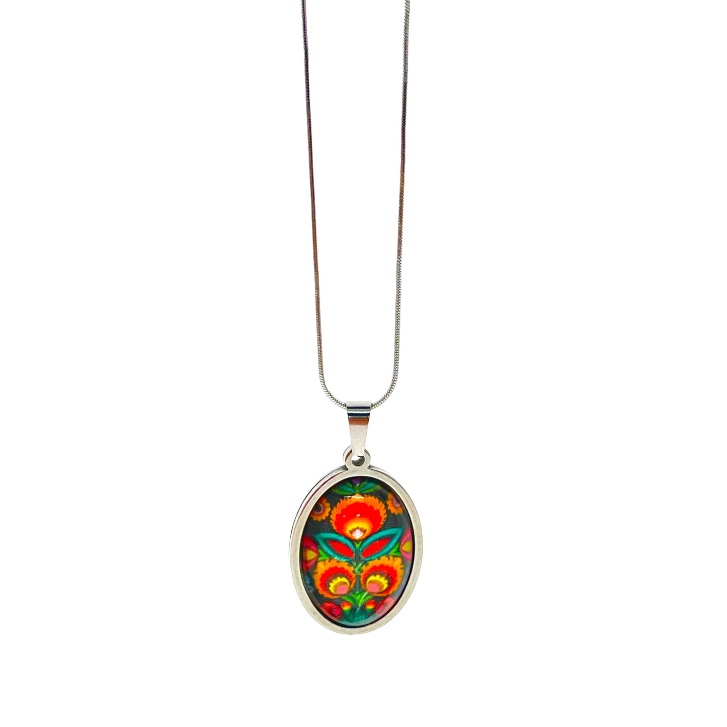 Polish Folk Flower Necklace