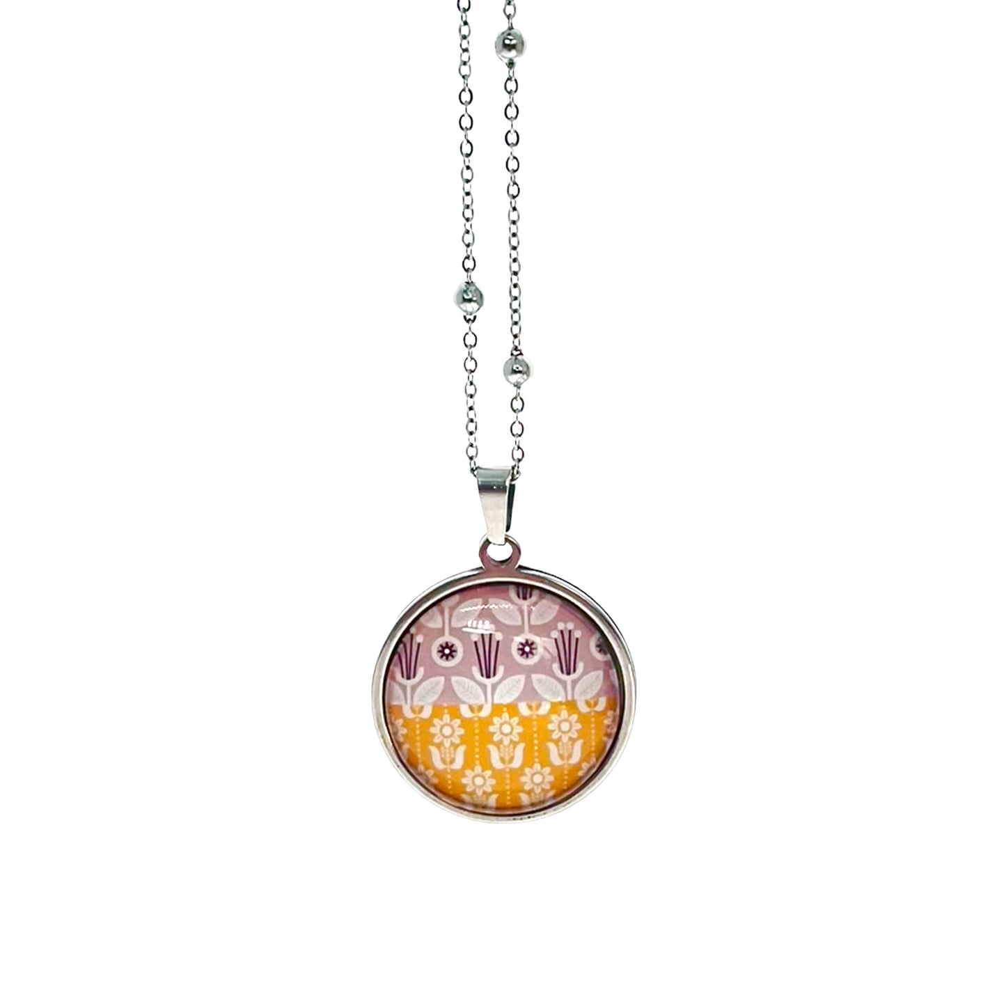 Antique Lace Dandelion Necklace