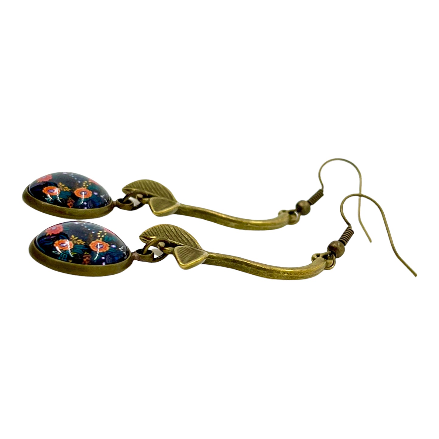 Black Cherry Dangle Earrings