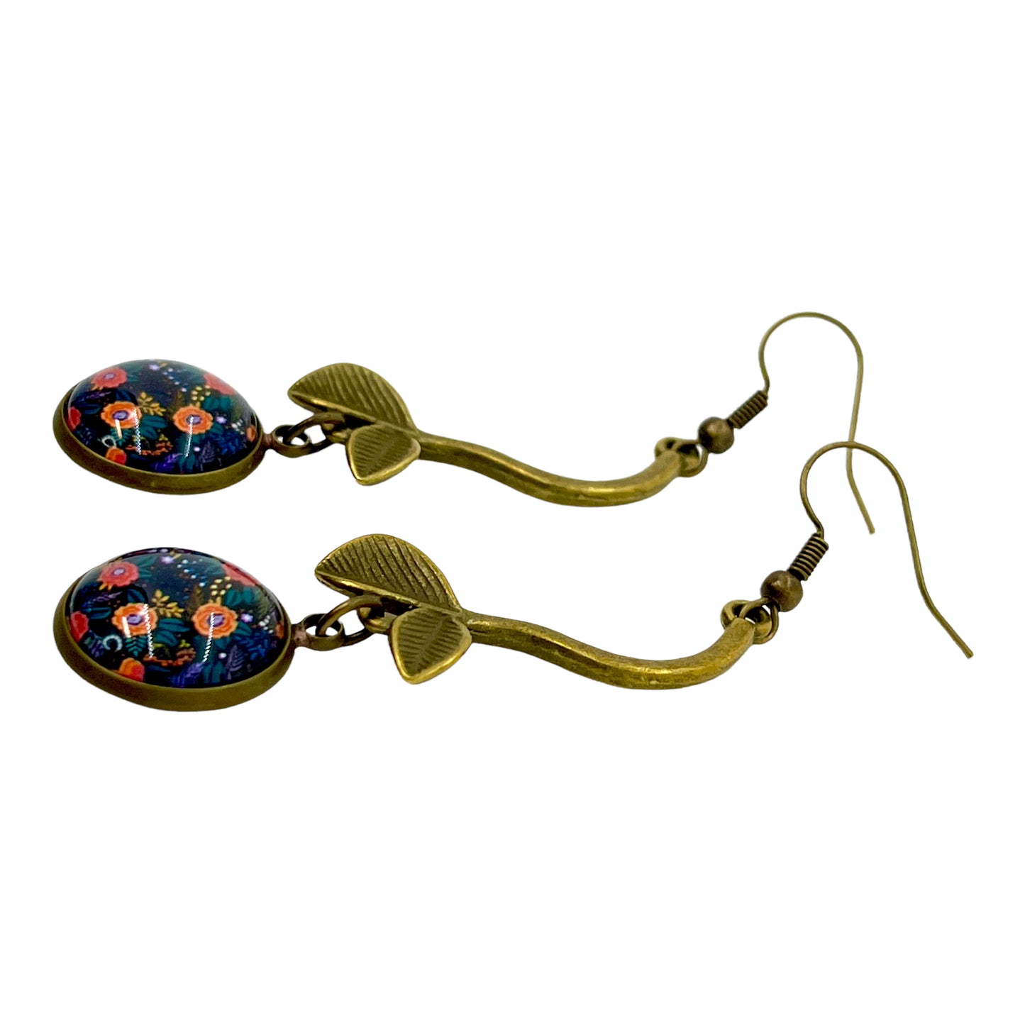 Black Cherry Dangle Earrings