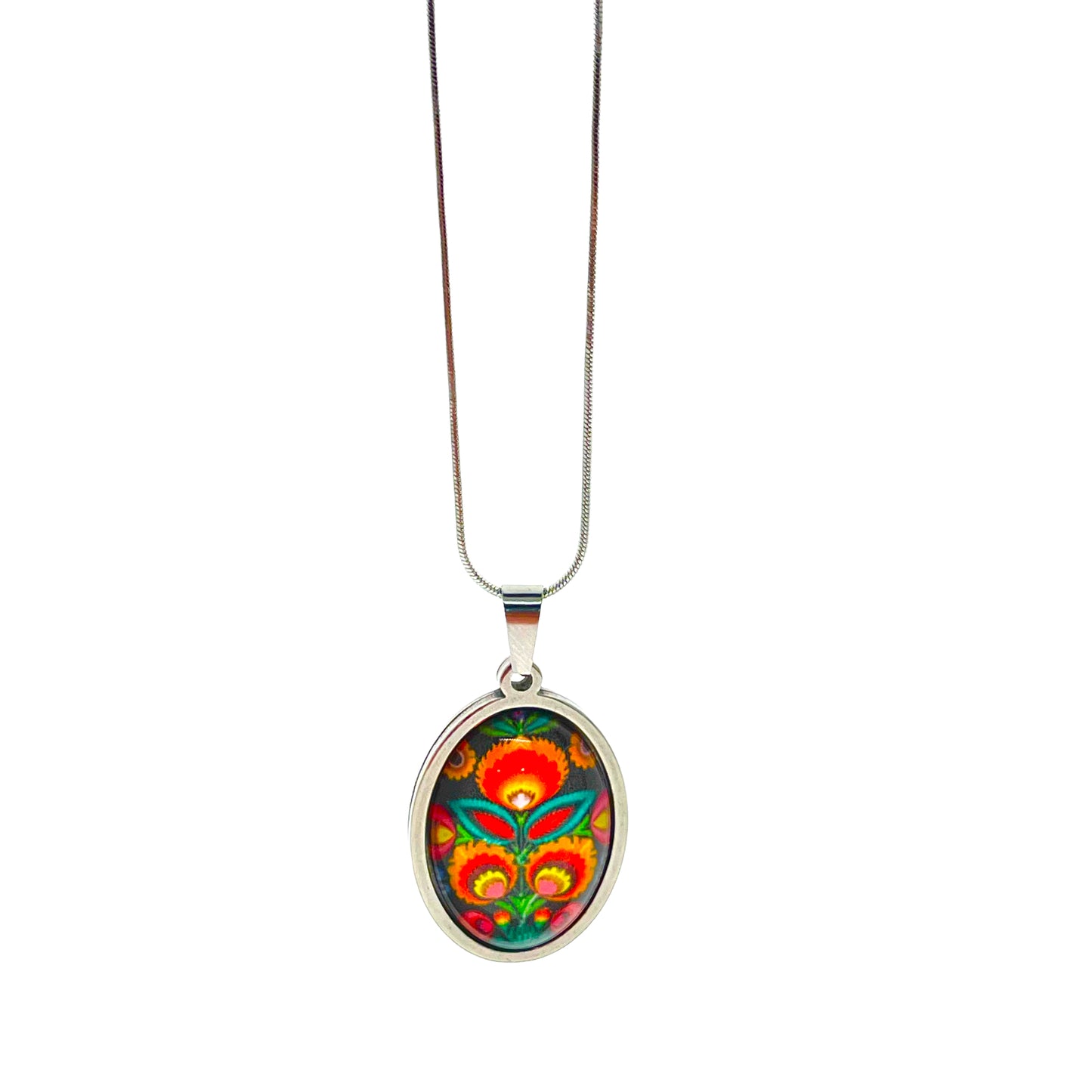 Polish Folk Flower Necklace