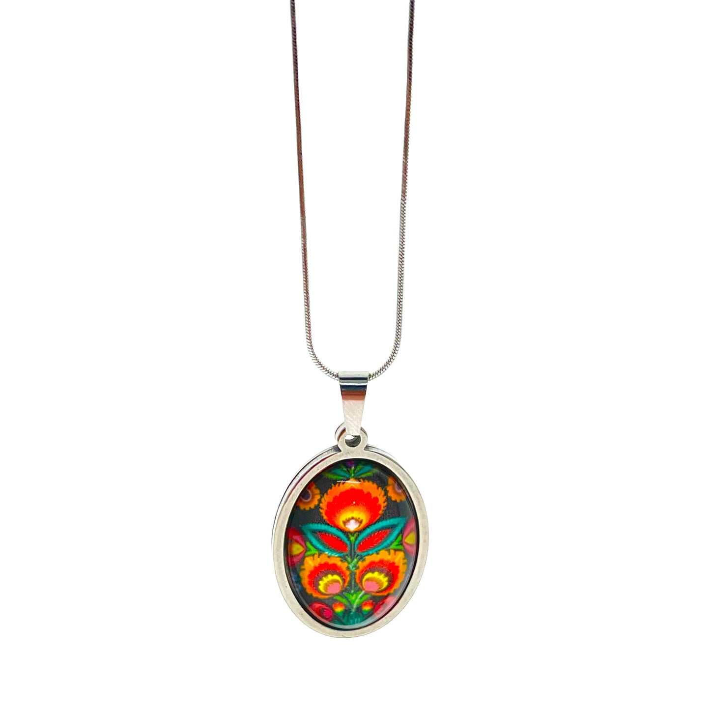 Polish Folk Flower Necklace