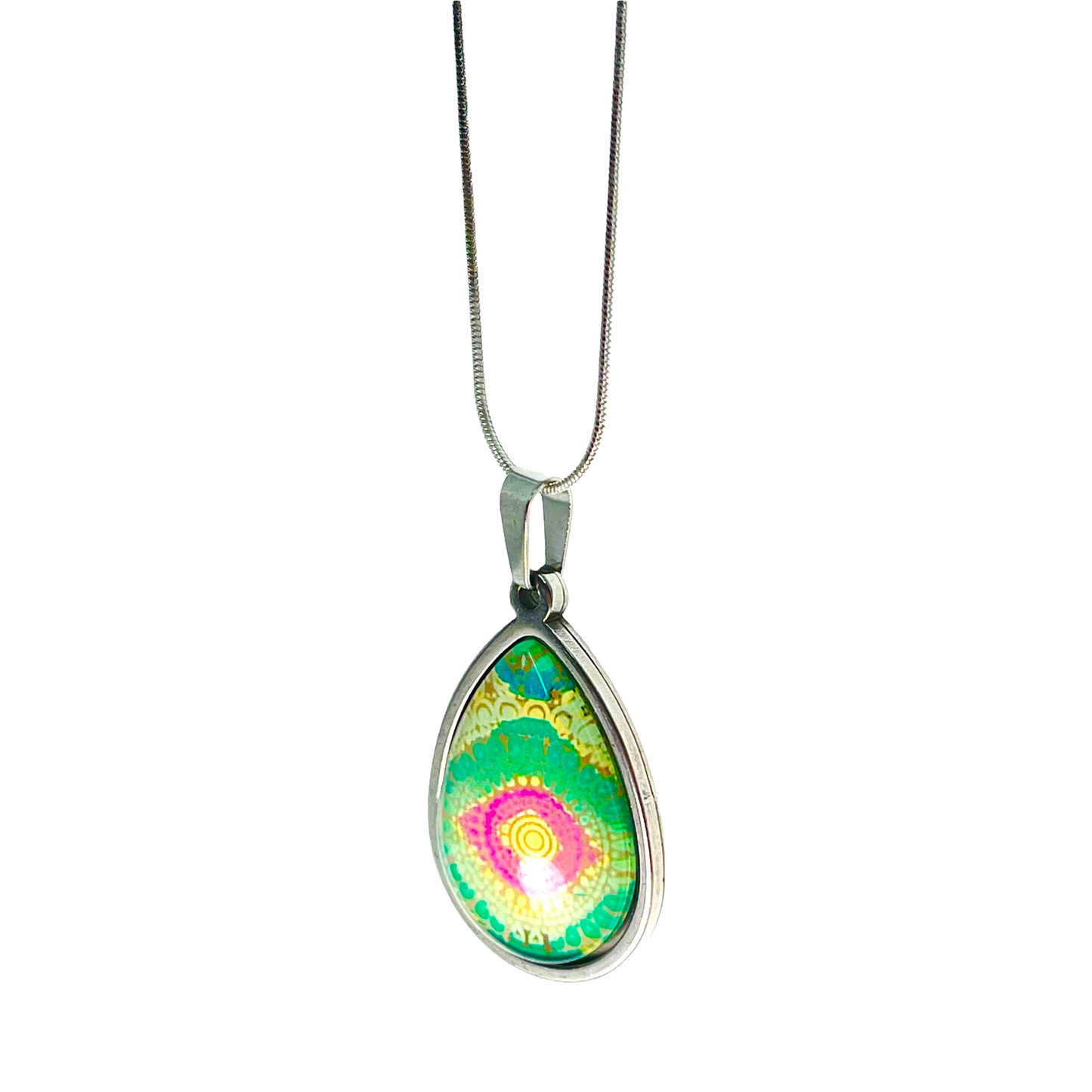 Magic Eye Teardrop Necklace
