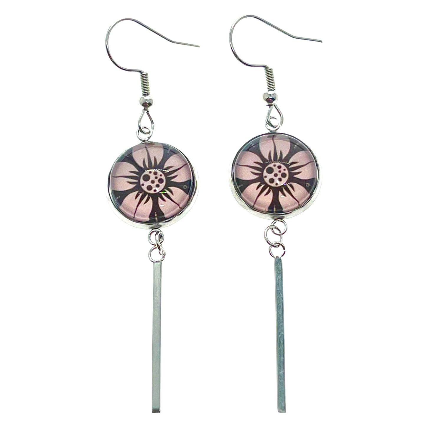 Darling Daisy Long Bar Earrings