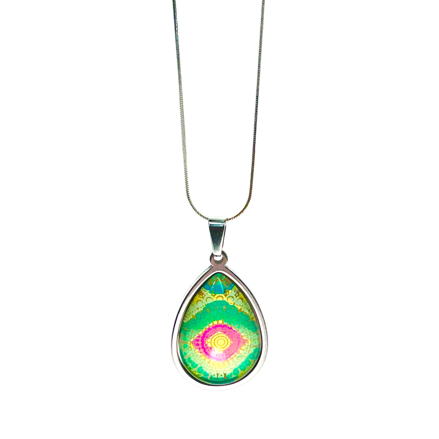 Magic Eye Teardrop Necklace