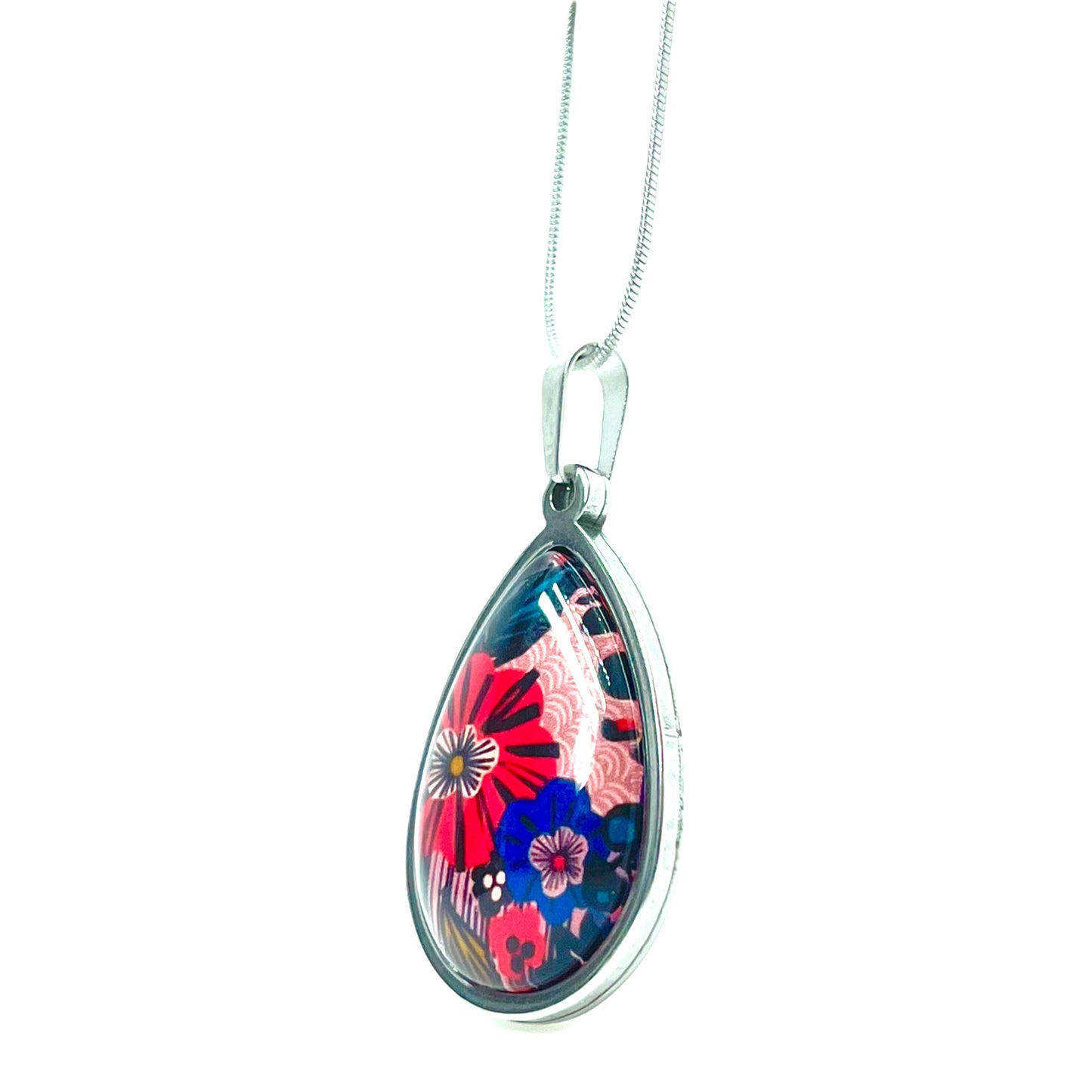 Poppin' Peony Teardrop Necklace