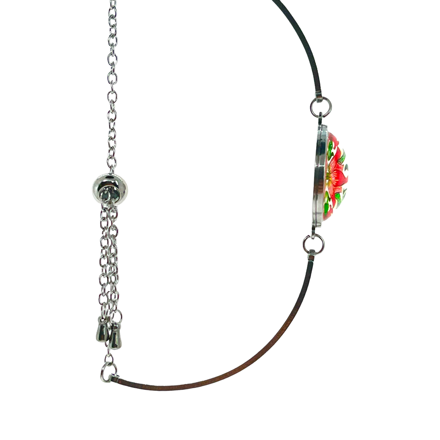 Twinkling Tulip Slider Bead Bracelet