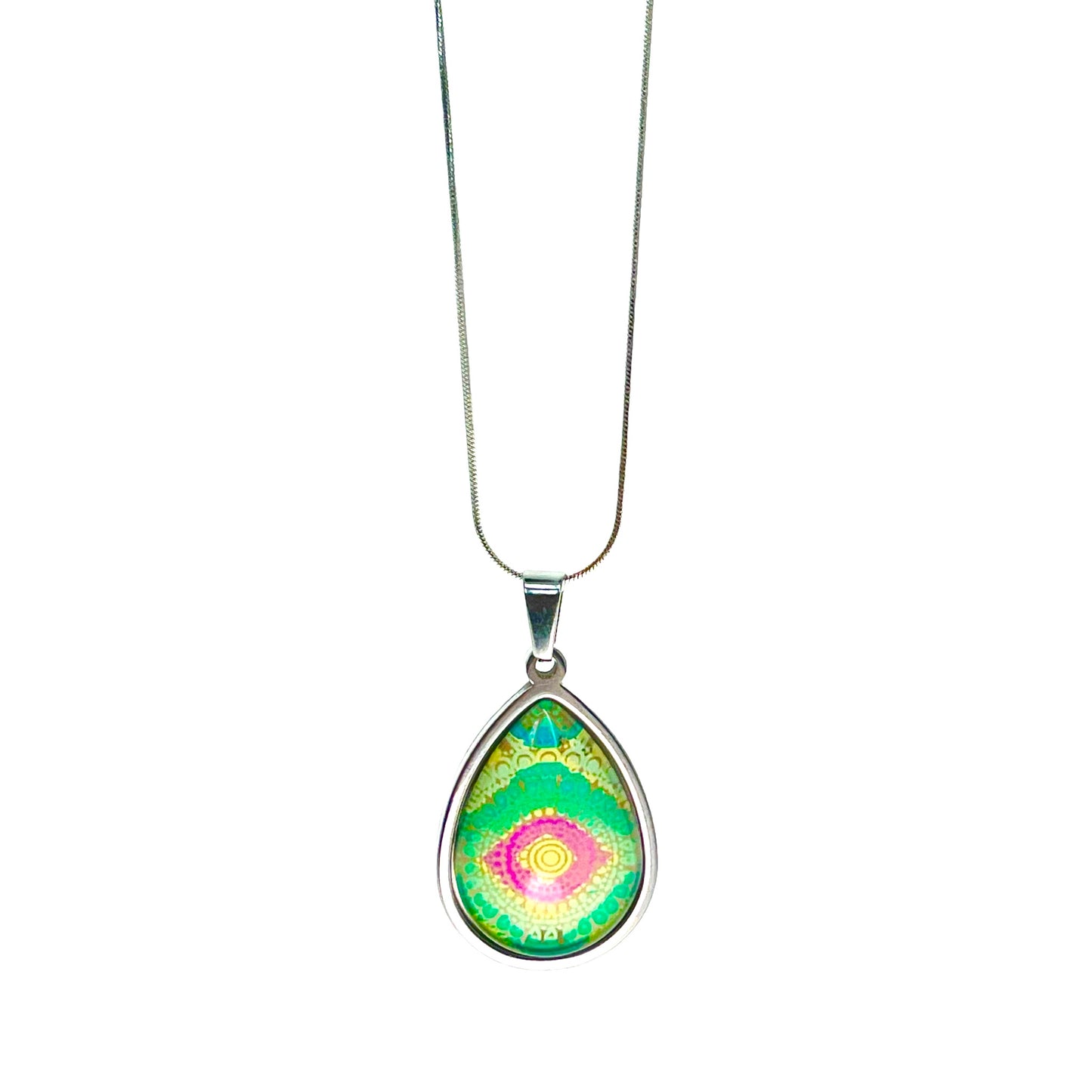 Magic Eye Teardrop Necklace