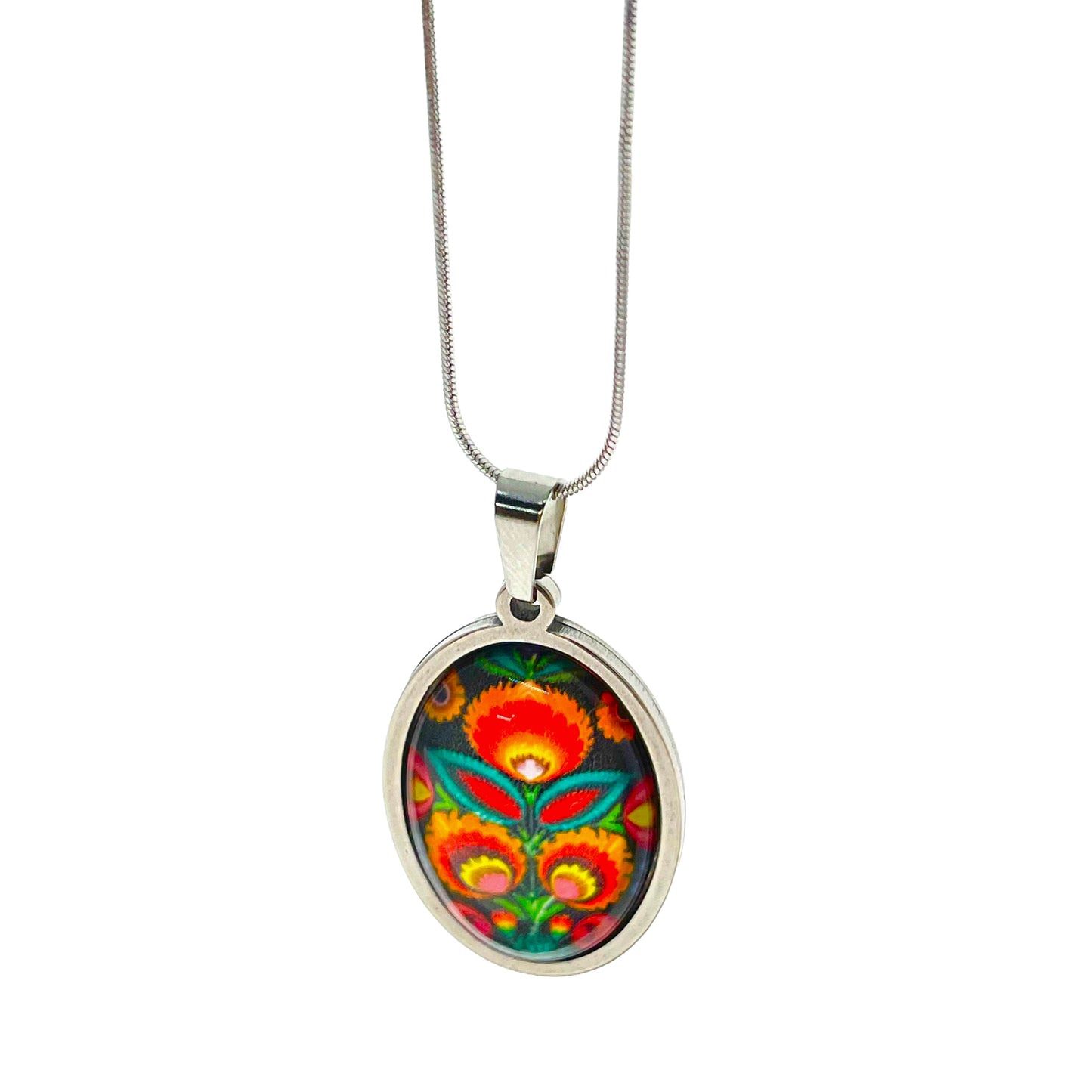 Polish Folk Flower Necklace
