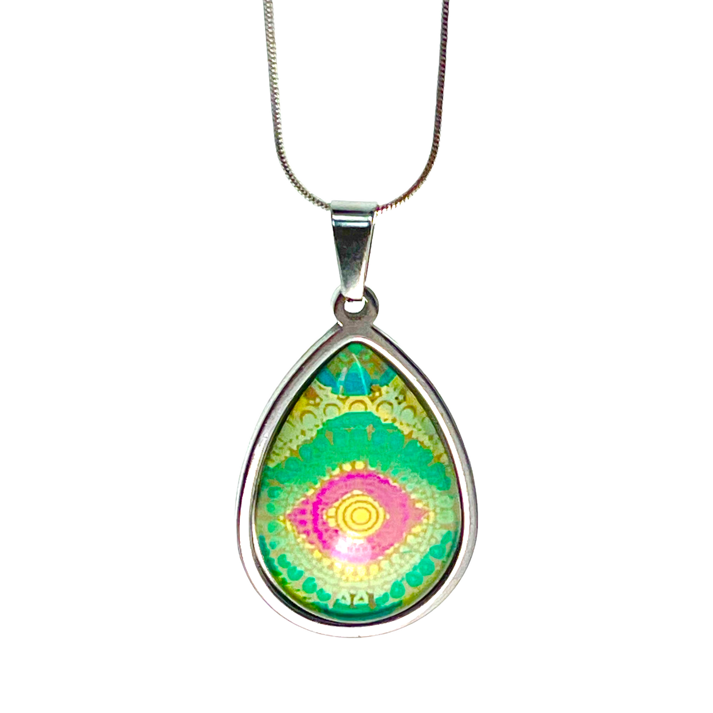 Magic Eye Teardrop Necklace