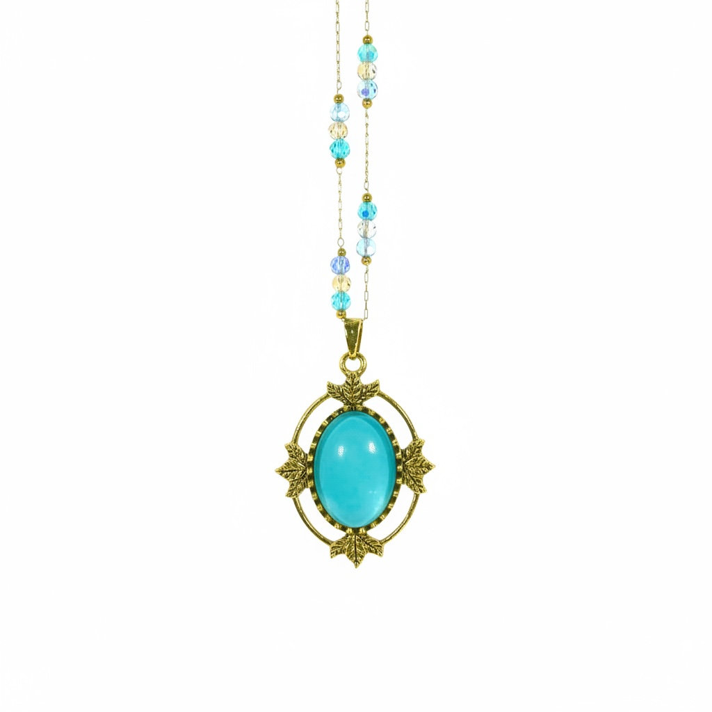 Mermaid Moon Amulet Necklace