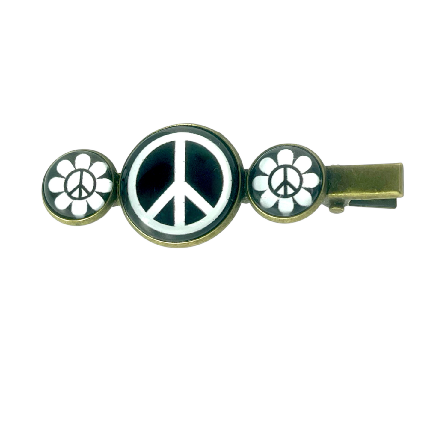 Peace Flower Hair Clip