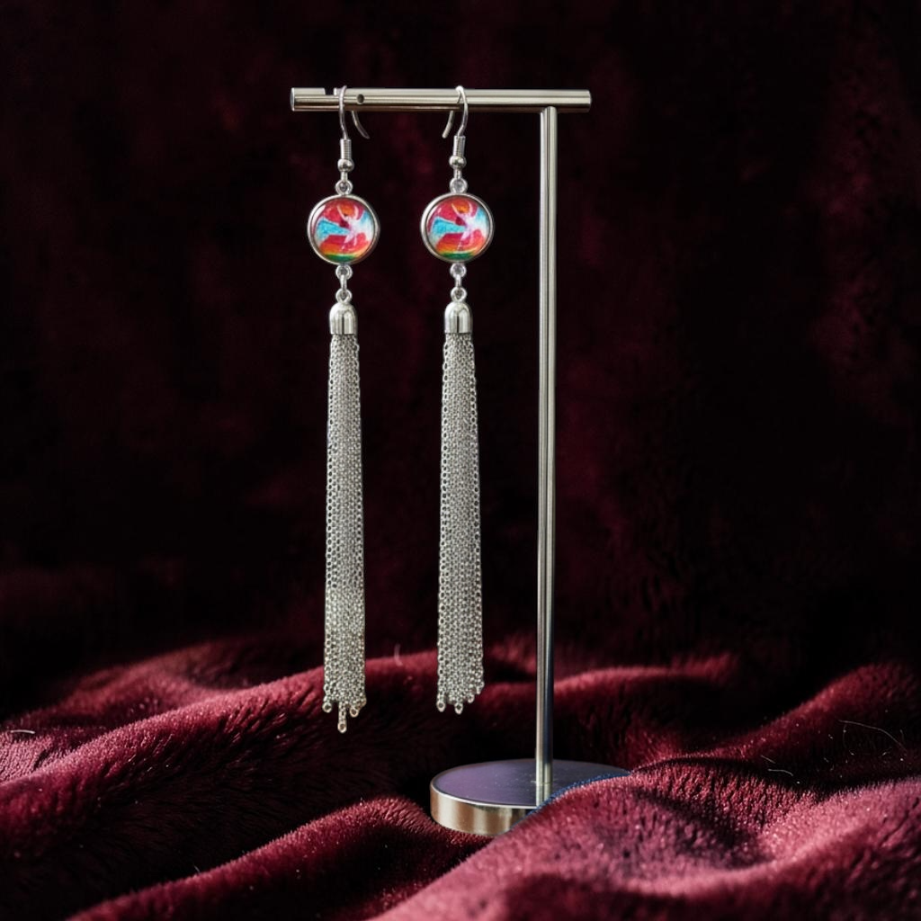 Led Zeppelin Inspired Icarus Tassel Earrings