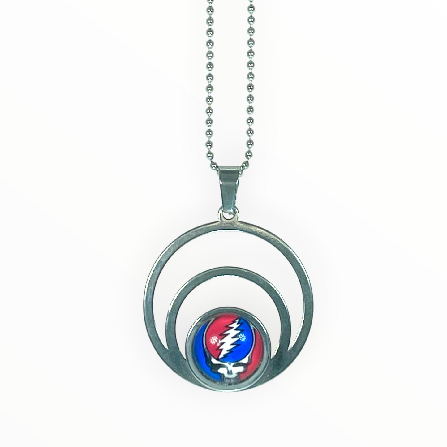Triple Round Grateful Dead Inspired Necklace