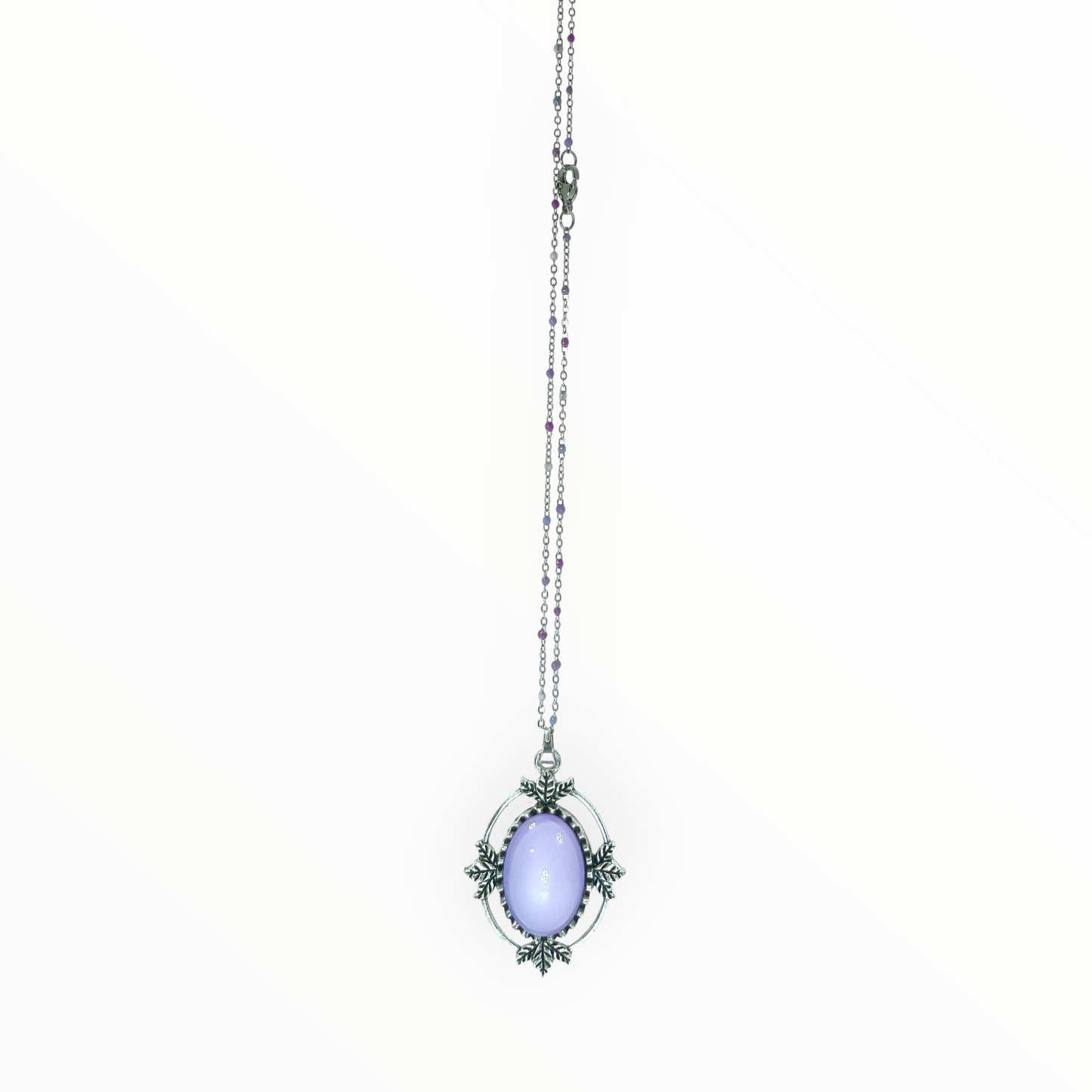 Violet Stardust Amulet Necklace