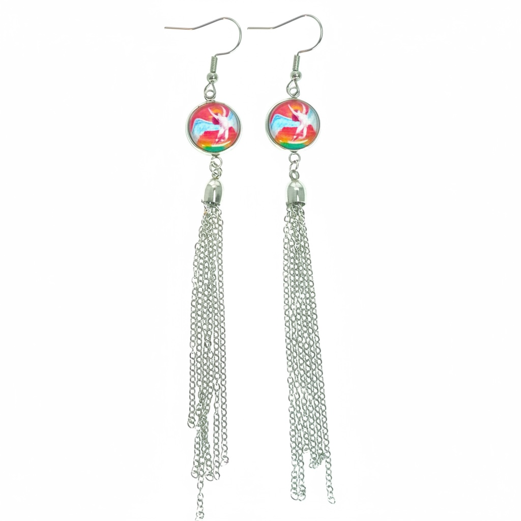 Led Zeppelin Inspired Icarus Tassel Earrings