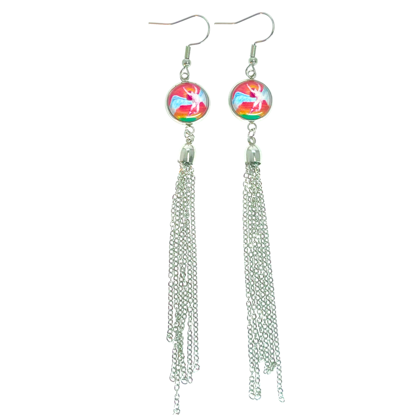 Led Zeppelin Inspired Icarus Tassel Earrings