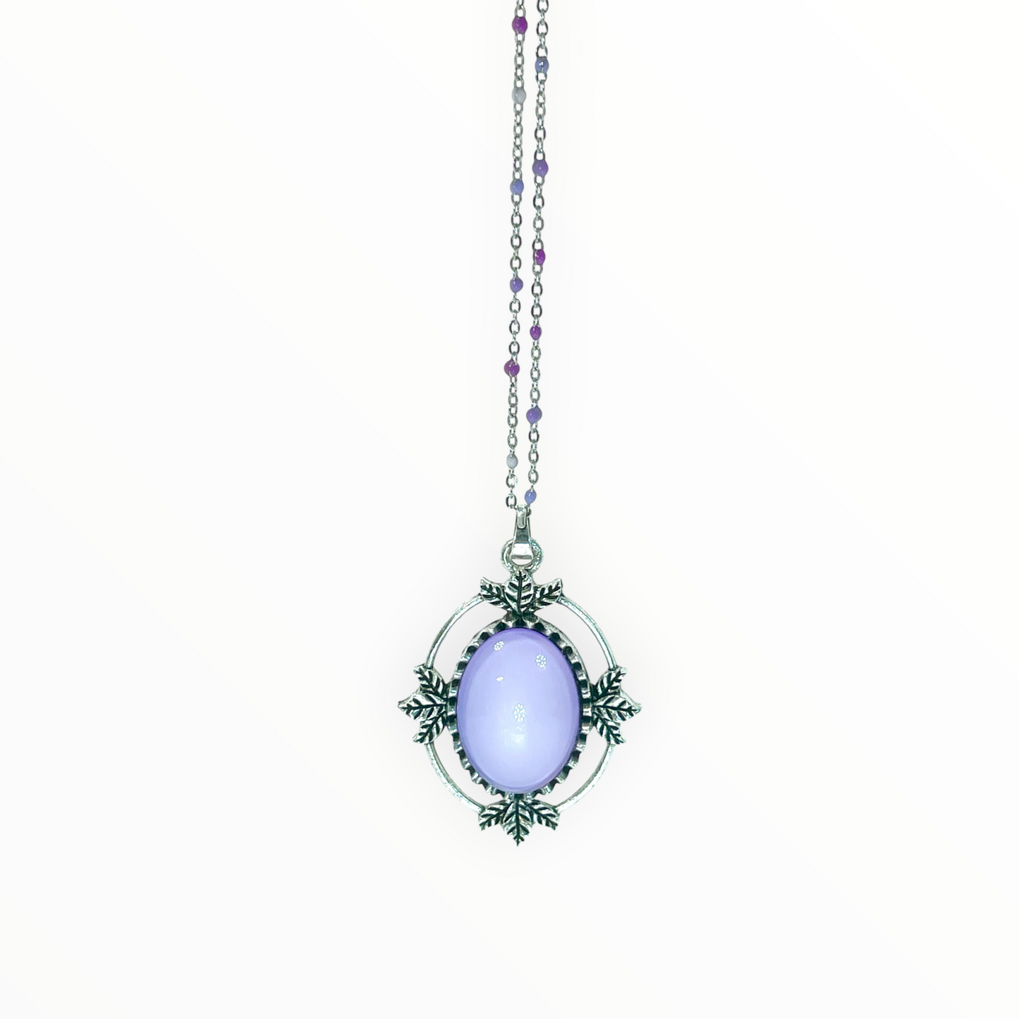 Violet Stardust Amulet Necklace