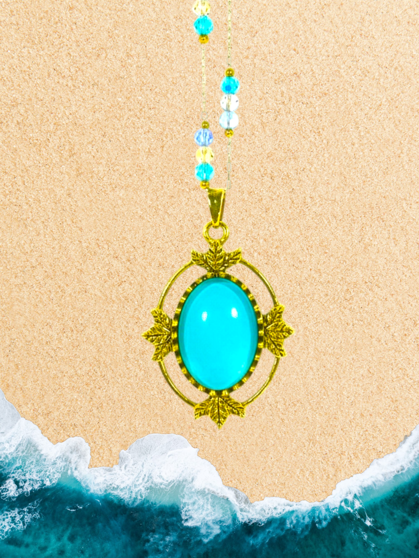 Violet Stardust Amulet Necklace