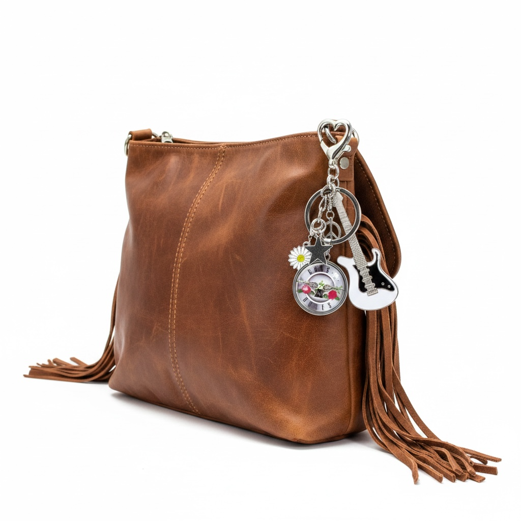 Guns N’ Roses Inspired Guitar Keychain Purse Charm