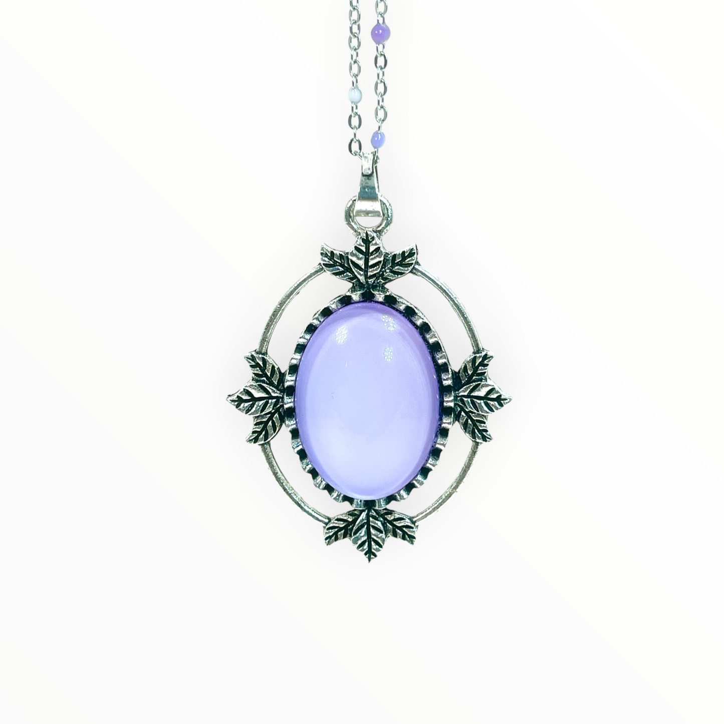 Violet Stardust Amulet Necklace