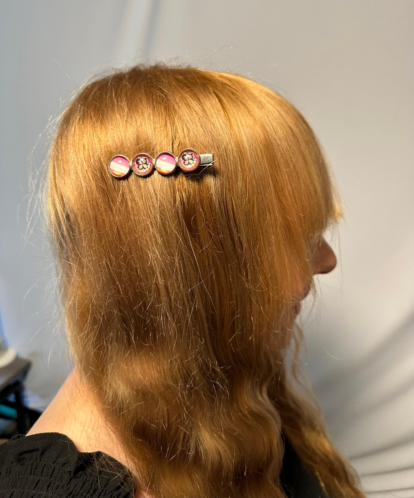 KISS Inspired Striped Hair Clip
