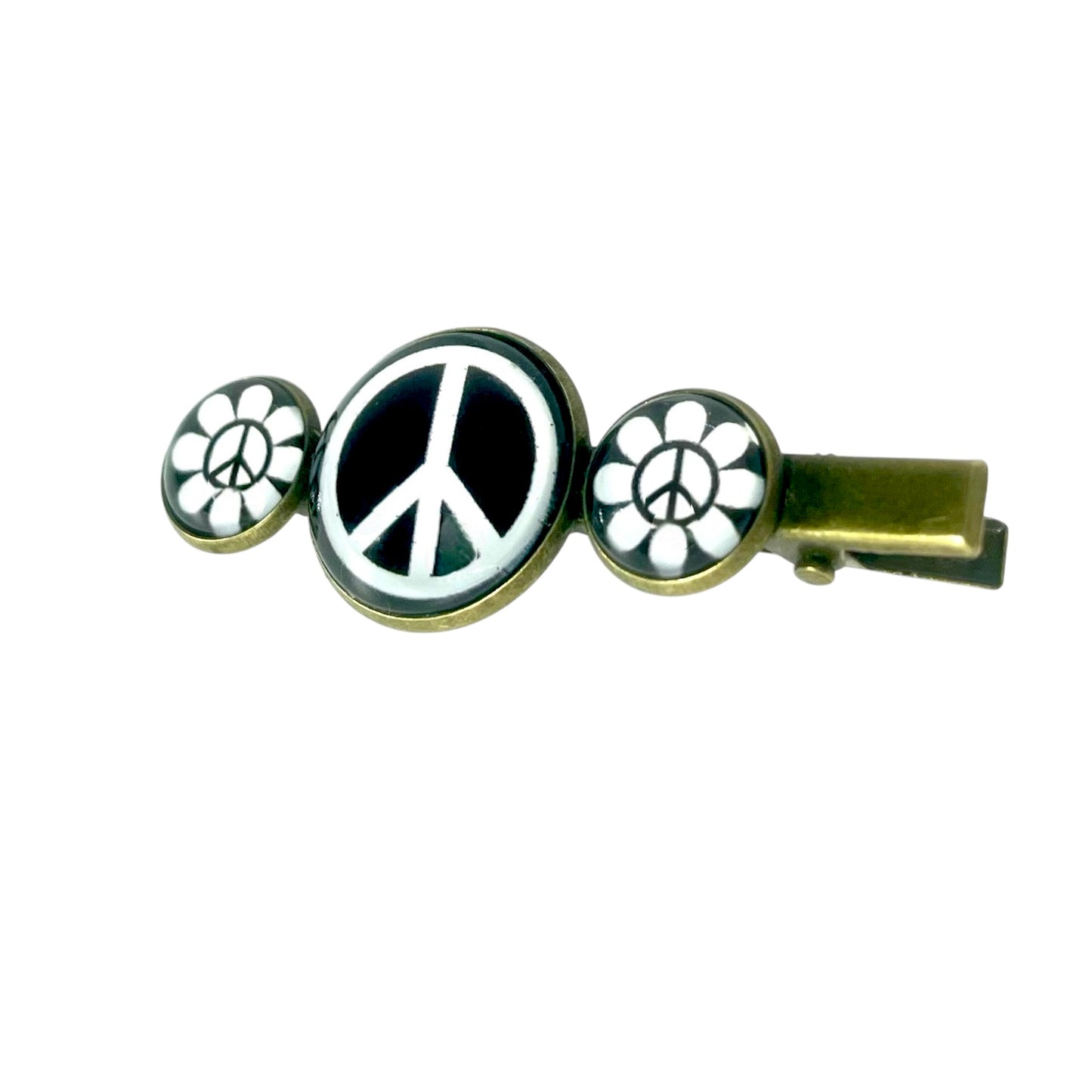 Peace Flower Hair Clip