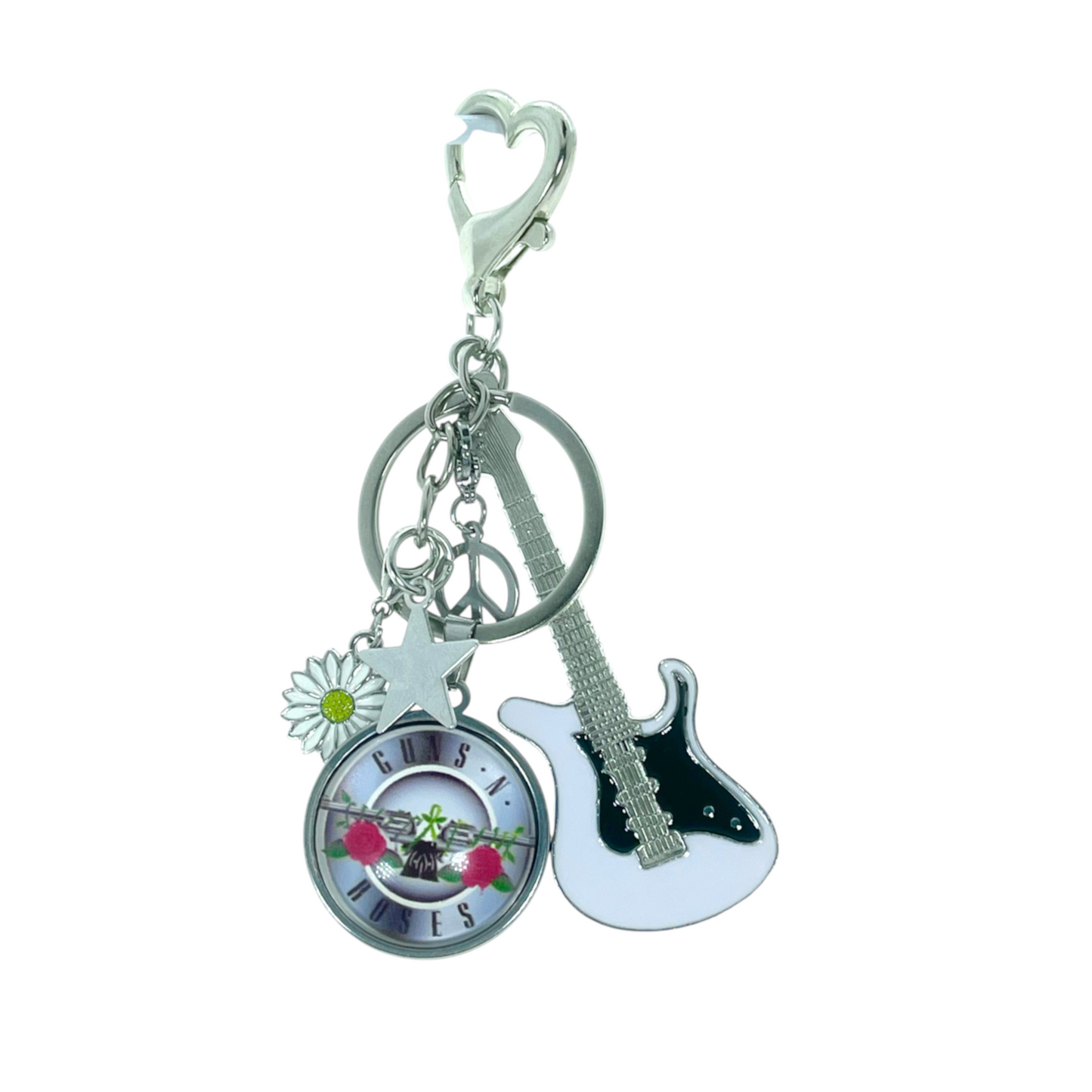 Guns N’ Roses Inspired Guitar Keychain Purse Charm