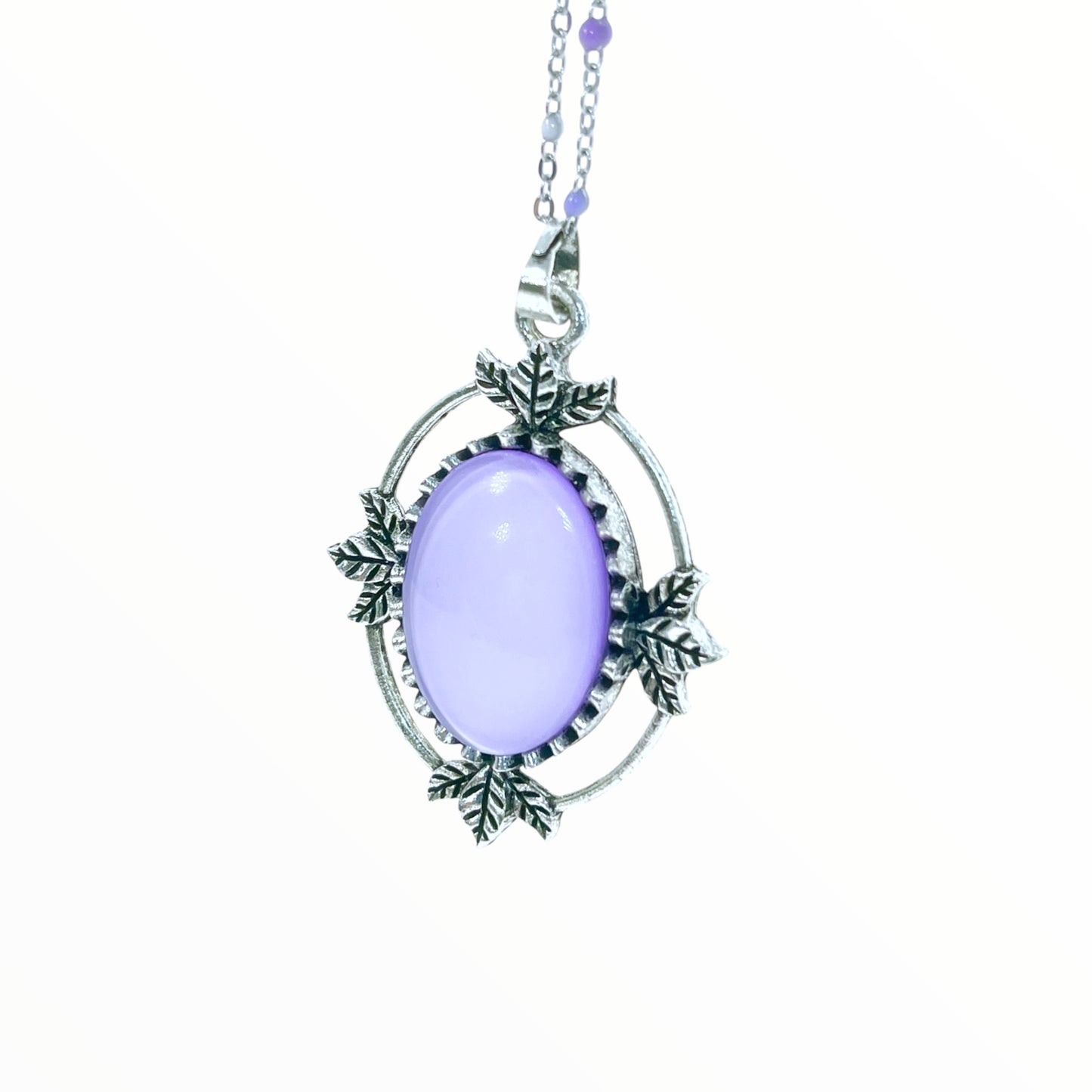 Violet Stardust Amulet Necklace