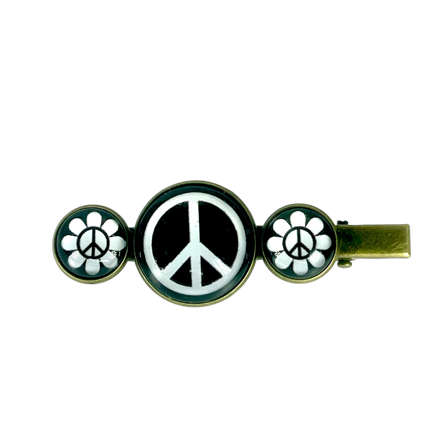 Peace Flower Hair Clip