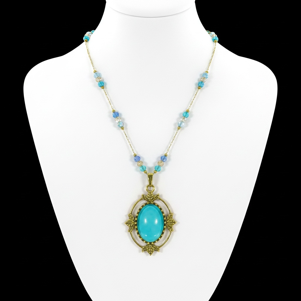 Mermaid Moon Amulet Necklace
