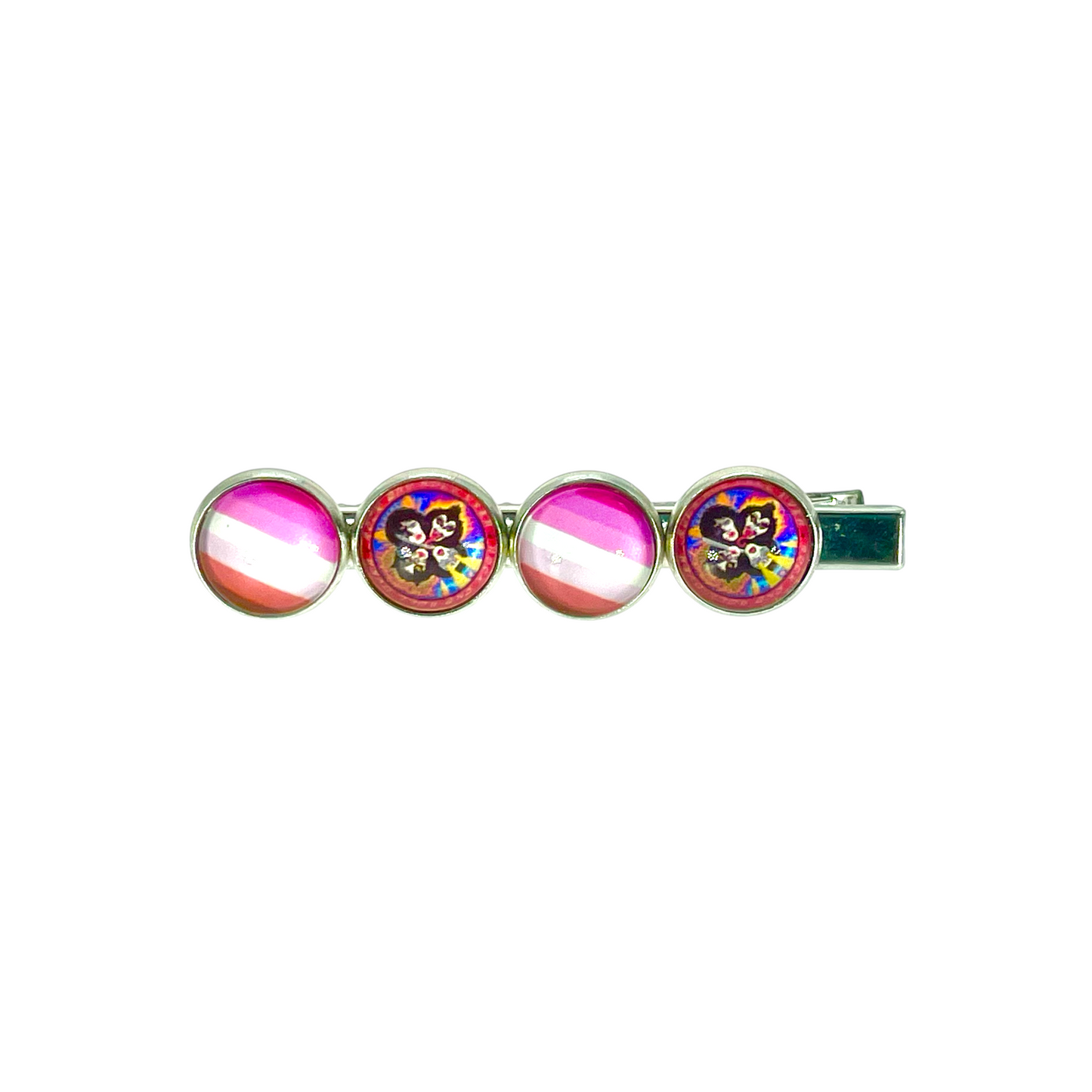 KISS Inspired Striped Hair Clip