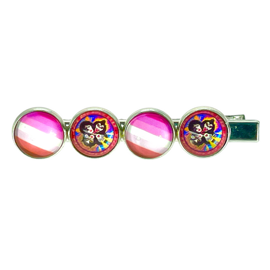KISS Inspired Striped Hair Clip