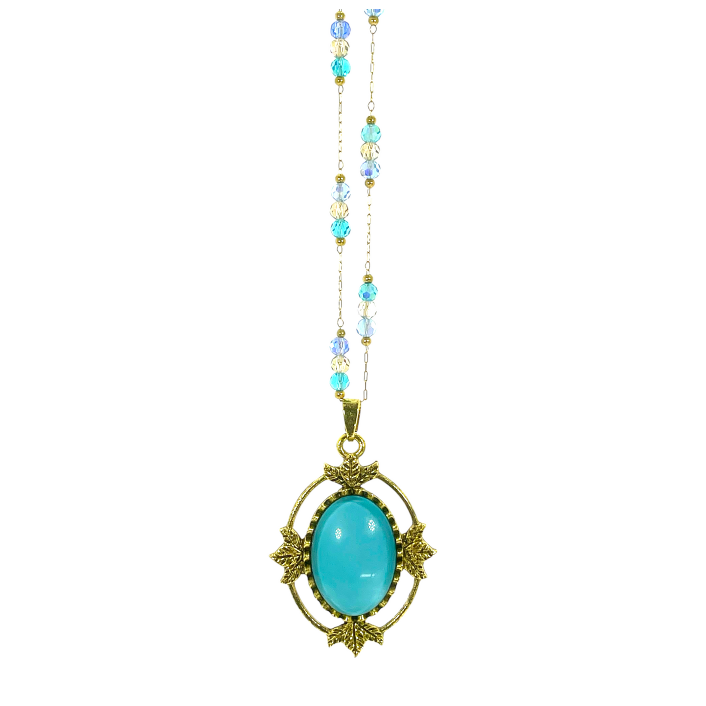 Mermaid Moon Amulet Necklace