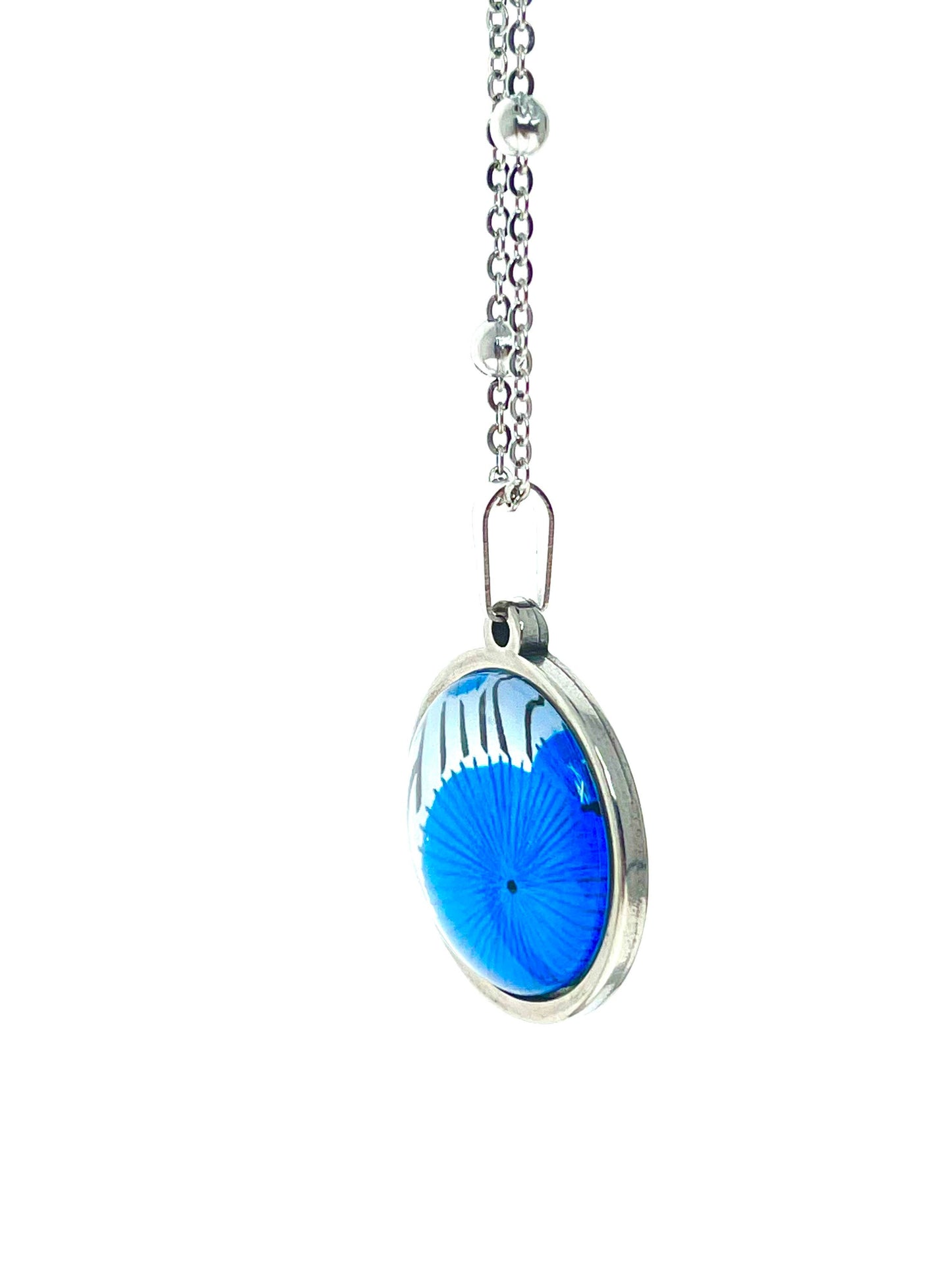 Antique Blue Dreams Necklace, Boho Pendant, Unique Bohemian Jewelry, Hippie Retro Chain, Womens Charm, BohoLoveObsession