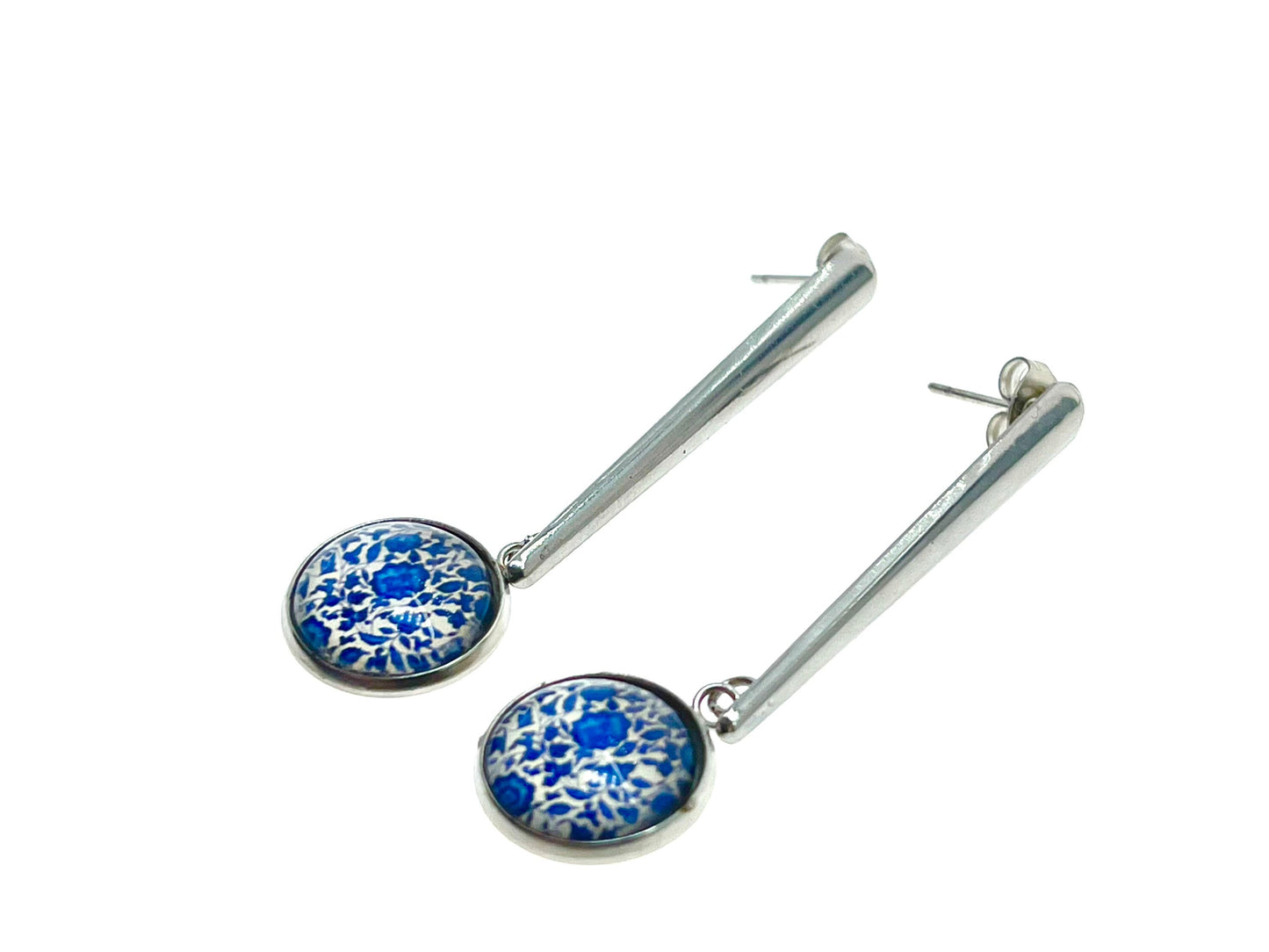 Confetti Bloom Drop Dangles|Small Stainless Steel Bohemian Earrings|Gifts for her Mom Sister Aunt| BohoLoveObsession