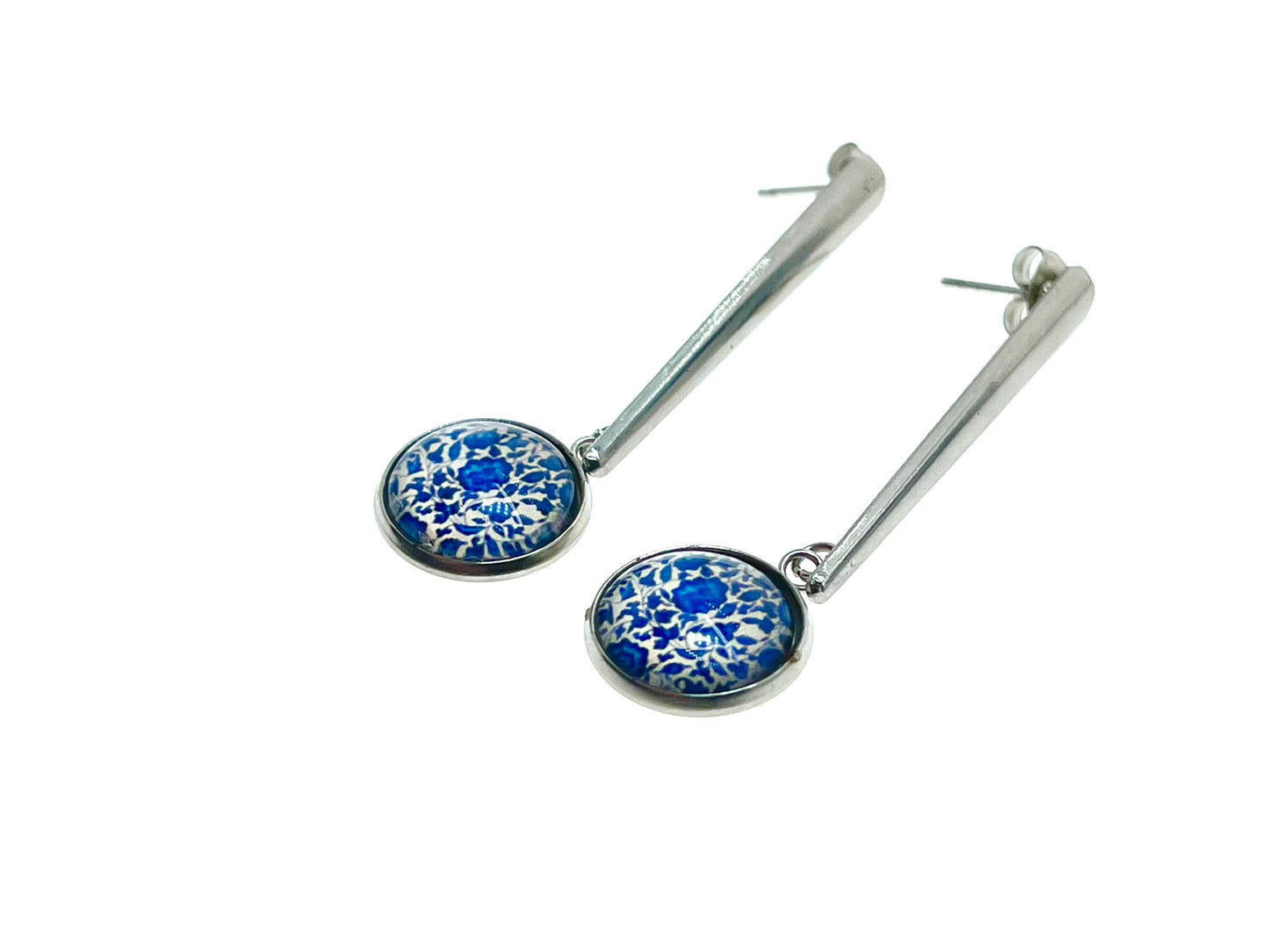 Confetti Bloom Drop Dangles|Small Stainless Steel Bohemian Earrings|Gifts for her Mom Sister Aunt| BohoLoveObsession