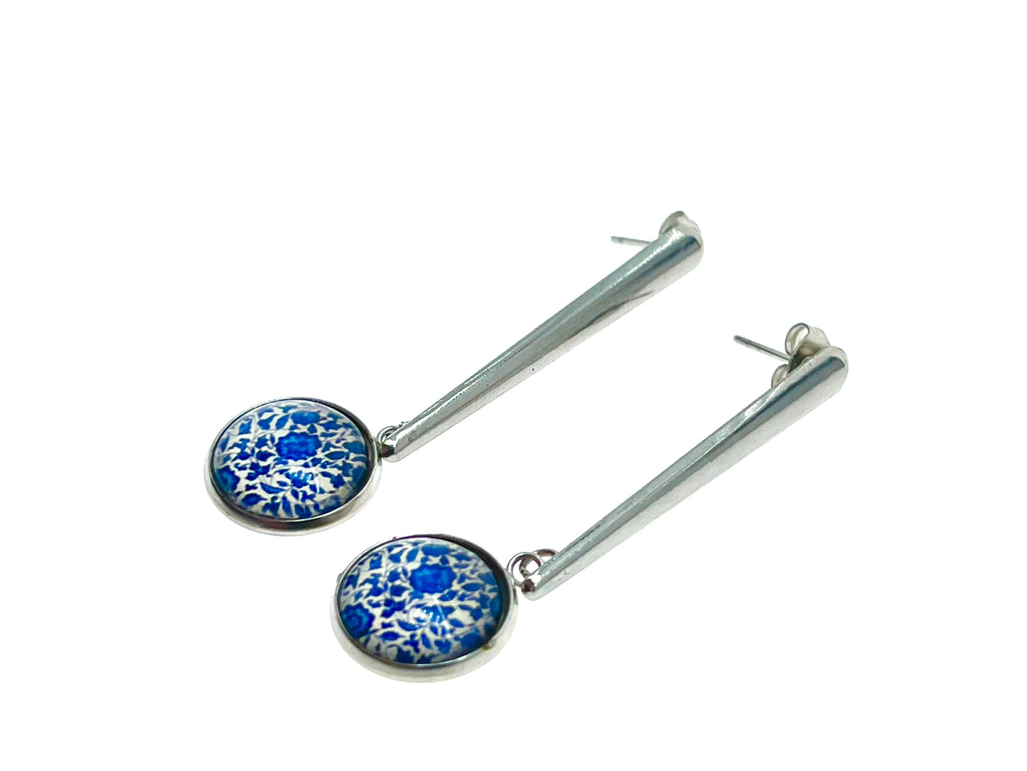 Confetti Bloom Drop Dangles|Small Stainless Steel Bohemian Earrings|Gifts for her Mom Sister Aunt| BohoLoveObsession