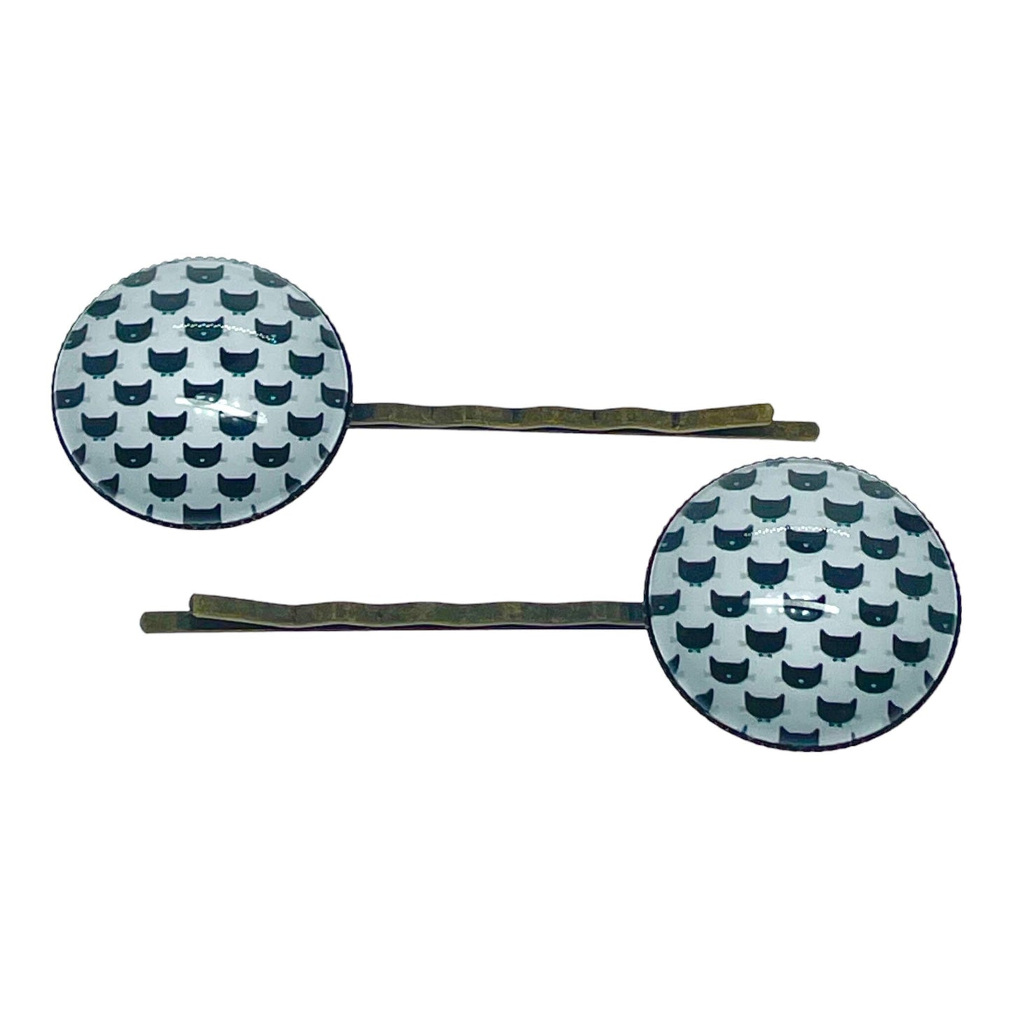 Checkerboard Cat Hair Pin Pair| Boho Hair Pins| Set of 2| Gifts for her Mom Sister Aunt Wife Friend Girlfriend |BohoLoveObsession