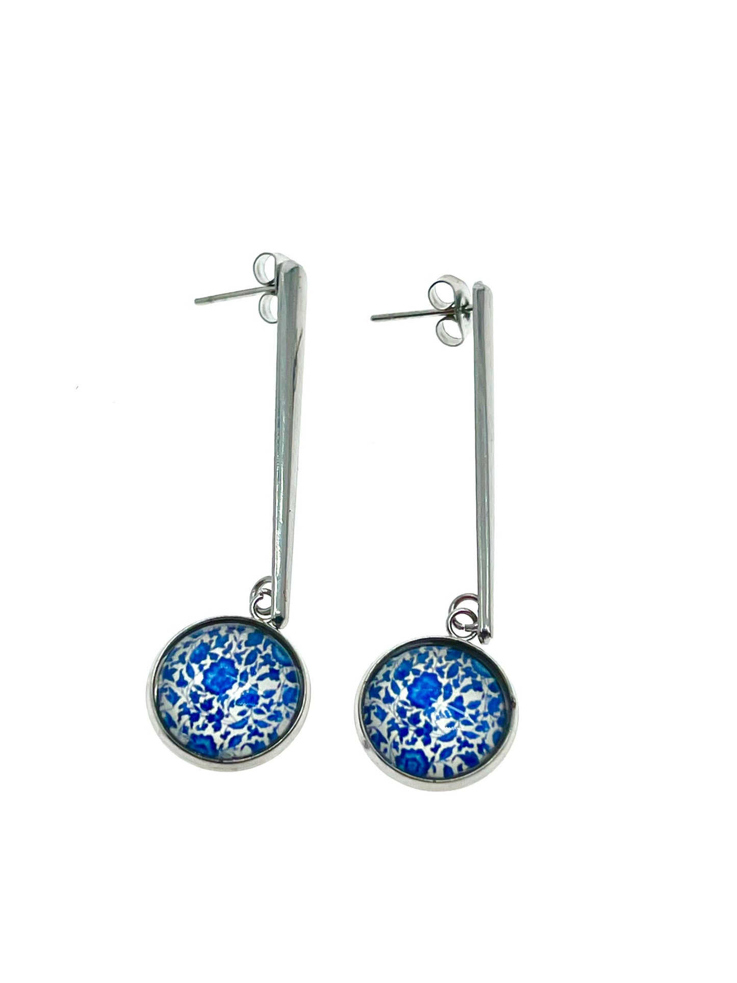 Confetti Bloom Drop Dangles|Small Stainless Steel Bohemian Earrings|Gifts for her Mom Sister Aunt| BohoLoveObsession
